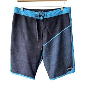 O'Neill Hyperfreak Boardshorts Size 30 Blue Athletic Swim Trunks Beach Pool